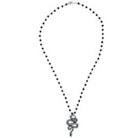 Necklace Madame Black in Silver Cristallo MB CL SERP 02 - MB CL SERP 02